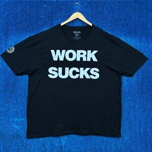 Blink-182 Work Sucks One More Time Tour Pop Punk Band Tee 2X
